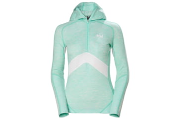 Image of Helly Hansen H1 Pro Lifa 1/2 Zip - Womens, Blue Tint Melange, Large, 49339502-L