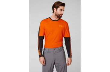 Image of Helly Hansen HH Lifa Active Crew - Mens, Bright Orange, Small, 48308-226-S