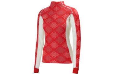 Image of Helly Hansen HH Warm Freeze 1/2 Zip - Women's-Alert Red/White-Small