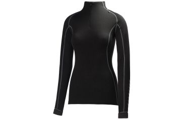 Image of Helly Hansen HH Warm Freeze 1/2 Zip - Women's-Black/Black Cuffs-Large