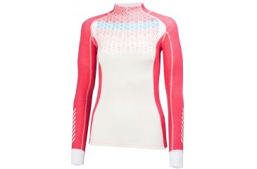 Image of Helly Hansen HH Warm Freeze 1/2 Zip - Womens-Pink Glow Print-X-Small