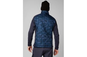 Image of Helly Hansen Lifaloft Hybrid Insulator Jack - Mens, Graphite Blue Camo, L, 65605-995-L