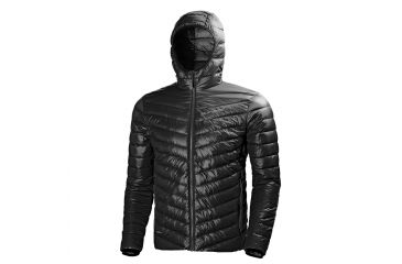 Image of Helly Hansen Verglas Hooded Down Insulator Jacket - Men's-Black-Large