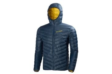 Image of Helly Hansen Verglas Hooded Down Insulator Jacket - Mens-Deep Blue-Large