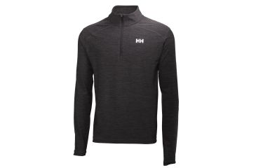 Image of Helly Hansen VTR 1/2 Long Sleeve Zip - Mens-Ebony-Large
