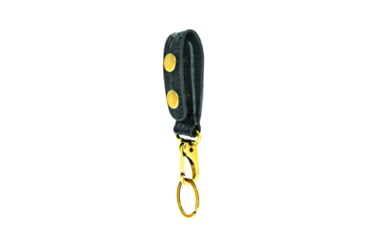 Image of HEROs PRIDE AirTek Metal Clip Standard Key Holder, Brass Hardware, Basket Weave, Black, 1487WA
