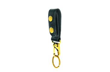 Image of HEROs PRIDE AirTek Metal Clip Standard Key Holder, Brass Hardware, Plain, Black, 1487PA