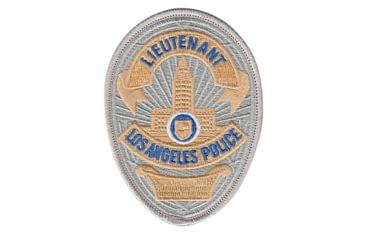 Image of LAPD LIEUTENANT Badge Patch 2 11/16''x3 5/8'' - Pair