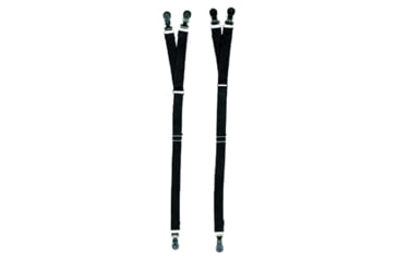 Image of HEROS PRIDE Adjustable Shirt Stays - Y-style - Set Of 2, Black - 9055B
