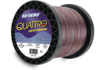 Image of Hi-Seas Hi-Seas GSQ-2-40 Quattro Monofilament Line 40lb, 4-Color Camo 2800yd, GSQ-2-40