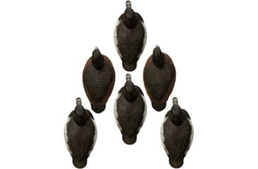 Image of Higdon Outdoors Standard Ringneck Decoys w/Innovative Keel Clip, Self-Righting, Weighted Keel, UV Painting, Deep Realistic Carving, 6-Pack, Dark Blacks/Bright Whites/Rich Ruddy Earth, 19483