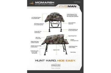 Image of Higdon Outdoors 31528 MOmarsh Invisi-man Blind Optifade Marsh