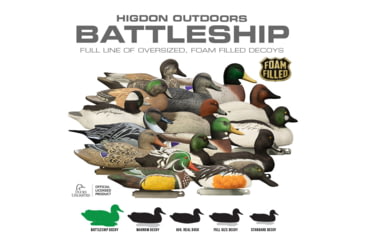 Image of Higdon Outdoors Battleship Diver Pack Decoy, Foam Filled, All Drakes, Larger than Lifesize, 16994
