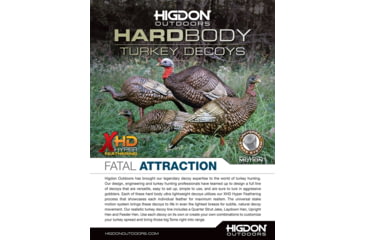 Image of Higdon Outdoors Hard Body Upright Hen Turkey Decoy, 63111