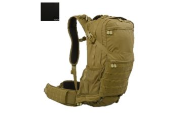 Image of High Ground Gear HG 3 Day Pack with SM/MD Waist Belt, Black, S/M, HG-8361-6