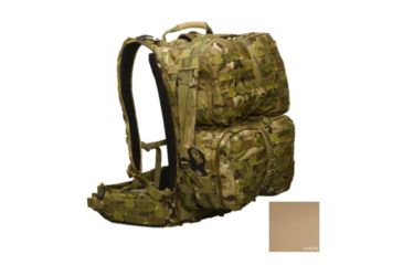 Image of High Ground Gear HG Rigid-Frame, Modular Trauma Pack with SM/MD Waist Belt, Coyote, HG-8317-4