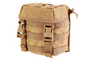 Image of High Speed Gear HSGI Canteen 2QT Carrier Pouch, Molle/Pals, Coyote Brown, 12CP00CB