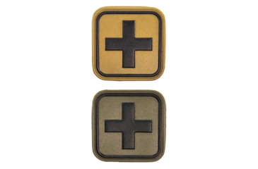 Image of High Speed Gear HSGI Medical Patch - Medical Cross, Coyote Brown, Olive Drab