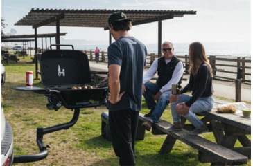 Image of HitchFire F-20 Propane Driver Side Gas Grill, Black, Large, HFG01F2001DRS