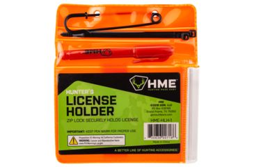 Image of HME Products Hunters License Holder w/Secure Pen &amp; Zip Ties, HME-HLH-1