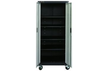 Image of Homak 2 Door Tall Mobile Cabinet w/ 4 Shelves GS00765021
