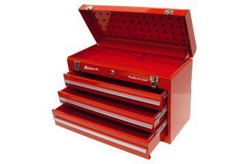 Image of Homak 20in 3 Drawer Friction Toolbox, Red RD00203200