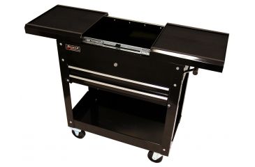 Image of Homak 27in Professional Tool Cart w/ 2 Drawers - Black BK06022704