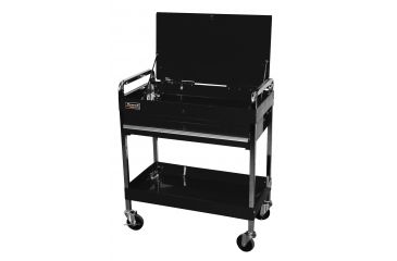 Image of Homak 32in Professional 1 Drawer Service Cart - Black BK05500190