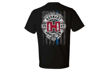 Image of Hornady Blue Line T-Shirt - Mens, Black, Extra Large, 30764