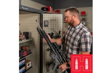 Image of Hornady Mobilis Gun Safe, Single Door, 22 x 59 x 18 in, Black/Gray, 95070