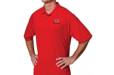 Image of Hornady Moisture-Wicking Polo Shirt, Red, Small 9972S
