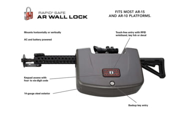 Image of Hornady RAPiD Safe AR Wall Lock, 98185