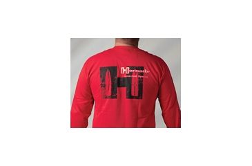 Image of Hornady Red Weathered Long Sleeve Shirt, Red, 2XL 9969XXL