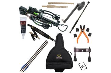 Image of Horton Archery Storm RDX Premium Crossbow Package w/3x Pro-View 2 Scope,ACUdraw,165lb Draw Weight, Mossy Oak Treestand Camo, NH15001-7522 W/ Vanguard Quest Tripod