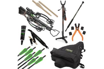 Image of Horton Archery Storm RDX Premium Crossbow Package w/3x Pro-View 2 Scope,Dedd Sled 50,165lb Draw Weight, Mossy Oak Treestand Camo, NH15001-7520 W/ Vanguard Veo Shooting Stick