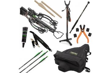 Image of Horton Archery Storm RDX Premium Crossbow Package w/3x Pro-View 2 Scope,Dedd Sled 50,165lb Draw Weight, Mossy Oak Treestand Camo, NH15001-7520 W/ Vanguard Quest Tripod