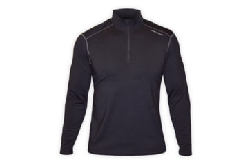 Image of Hot Chillys Mens Micro Elite Chamois SOLID ZIP-T, Black, S HC9912-Black-S