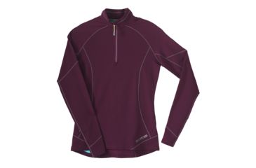 Image of Hot Chillys MEXT Pocket Zip-T - Womens, Rich Grape/Mint, Large, HC9836-RICH GRAPE/MINT-L