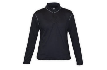 Image of Hot Chillys Youth Pepper Skins ZIP-T, Black, XS PS3404-Black-XS