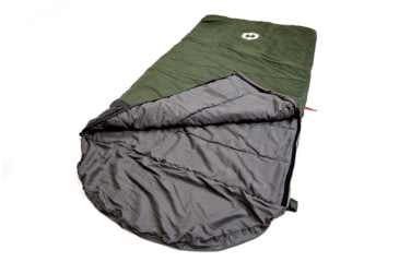 Image of Hotcore Fatboy 100 Rectangular Sleeping Bag, Forest Green, 93in x 42in, Fatboy 100