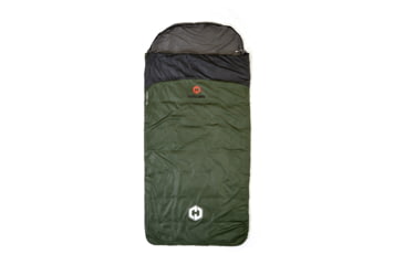 Image of Hotcore Fatboy 100 Rectangular Sleeping Bag, Forest Green, 93in x 42in, Fatboy 100