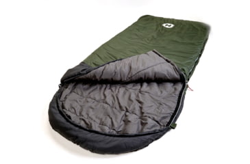 Image of Hotcore Fatboy 400 Rectangular Sleeping Bag, Forest Green, 93in x 42in, Fatboy 400