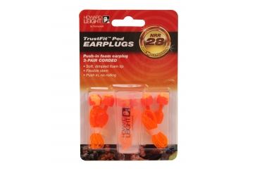 Image of Howard Leight TrustFit Pod Corded Earplugs, Orange, One size fits most, R-02237