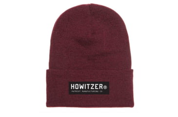 Image of HOWITZER Howitzer Bar Beanie - Mens, Burgundy, One Size, CV4513-BU-OS