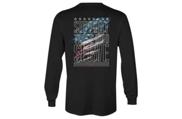 Image of HOWITZER Support L/S Tee - Mens, Black, Small, CV7064-BK-S