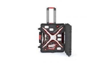 Image of HPRC DJI Phantom 4 Case with Pre-Cut Foam Interior and Wheels, Case Only, Black PHA4-2700W-01