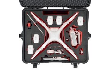 Image of HPRC DJI Phantom 4 Case with Pre-Cut Foam Interior and Wheels, Case Only, Black PHA4-2700W-01