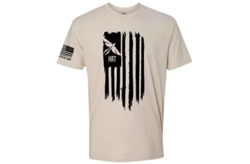 Image of HRT Tactical Gear Flag T-Shirt - Men's, Sand, Medium, HRT-SHIRT3-MM-SD