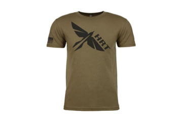 Image of HRT Tactical Gear Logo T-Shirt - Mens, Green, Small, HRT-SHIRT1-SM-RG
