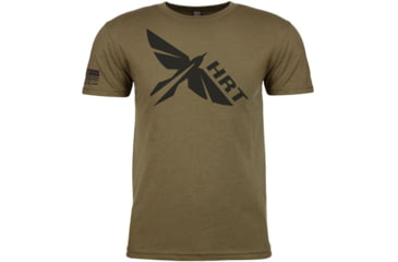 Image of HRT Tactical Gear Logo T-Shirt - Men's, Green, Extra Large, HRT-SHIRT1-XL-RG